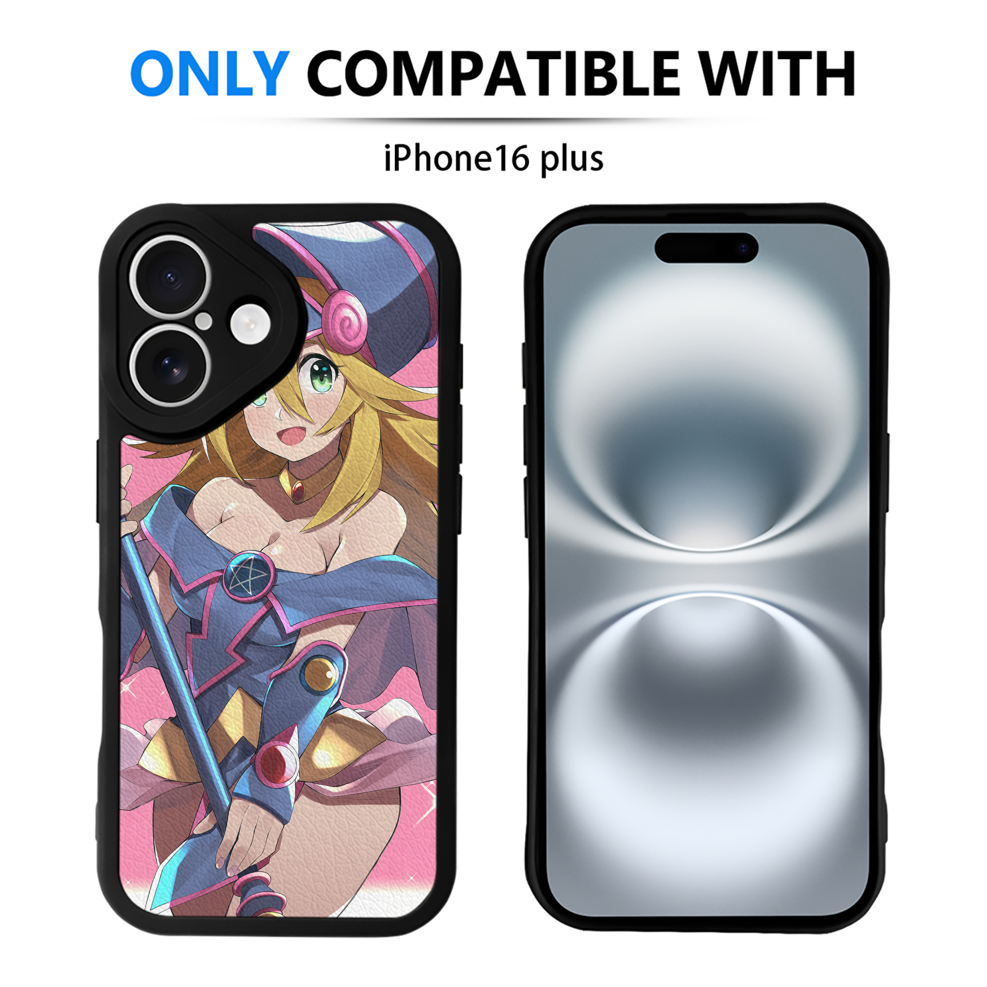 （画像用） 遊☆戯☆王 Yu-Gi-Oh! 【iPhone 16シリーズ対応】シリコンスマホケース（レザー調） 材質：シリコン